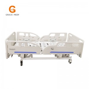 R032 Medical Clinic Equipment 3 Crank Manual Hospital Patient Bed Price