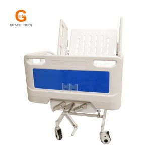 R032 Medical Clinic Equipment 3 Crank Manual Hospital Patient Bed Price