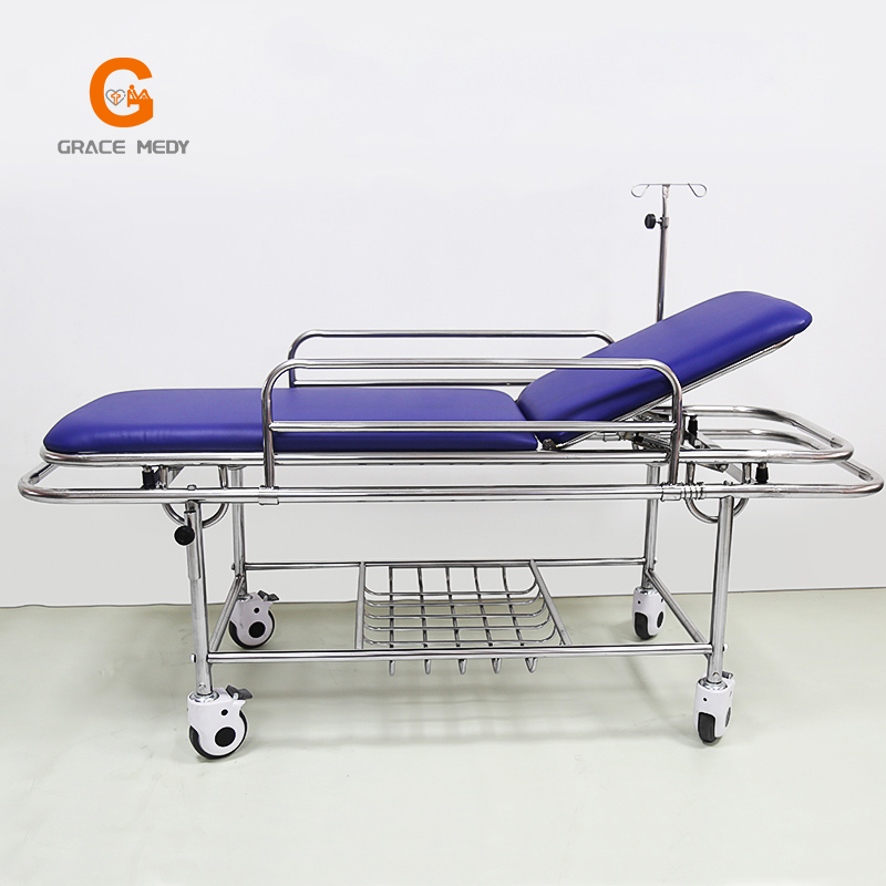 Patient emergency stretcher display