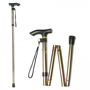 WA9 Aluminum alloy four section folding walking stick