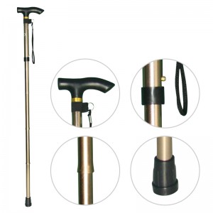 WA9 Aluminum alloy four section folding walking stick