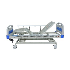 Medical Equipment Manual Three Function Hospital Bed Nursing Care Medical ICU Patient Bed