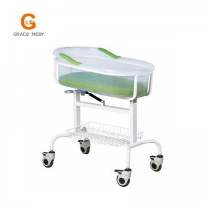 ABS Plastic Height Adjustable medical Baby Cot