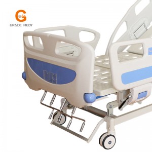 A01 4 crank five function manual hospital bed A01