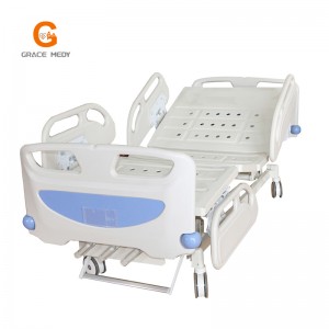 Three function clinic hospital bed with ABS guardrails A02