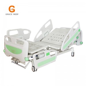 A02-3 Manual three functions medical bed low price manual 3 cranks hospital bed