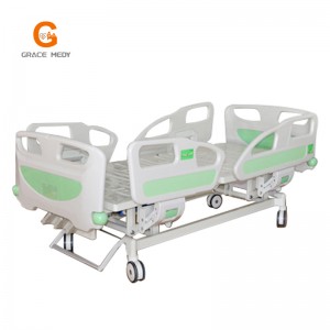 A02-3 Manual three functions medical bed low price manual 3 cranks hospital bed