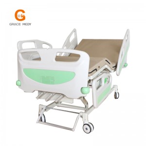 A02-3 Manual three functions medical bed low price manual 3 cranks hospital bed