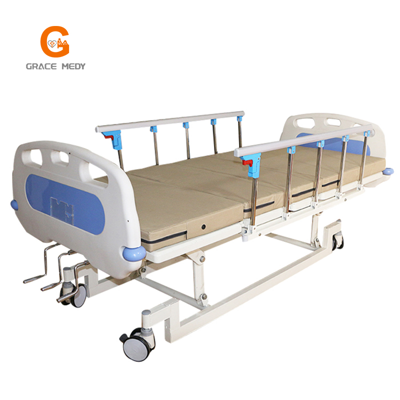 China Supplier Hospital Beds Full - A02-4 Cheap Price Adjustable 3 Function Manual Hospital Bed Medical with Three Cranks for Sale – Webian