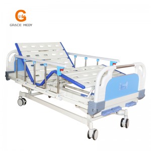 Cheap ABS clinic hospital medical manual bed A03-3