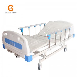 A04 Stainless steel and ABS composite head hospital bed