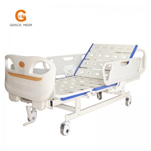 A08-1 hospital manual Two function medical icu patient nursing bed