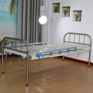 Two function hospital iron bed B04 two cranks hospital bed