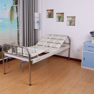 Two function hospital iron bed B04 two cranks hospital bed