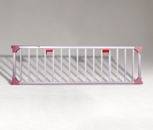 Various styles of guardrails for hospital bed