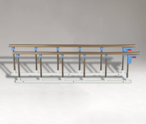 Aluminum alloy guardrail/nursing home bed guardrail