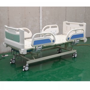 Five-Function Nursing Medical Bed Leg Lift Back Lift ICU Hospital Bed with Height Adjustable