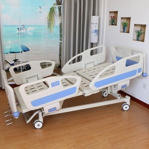 Manual five function hospital bed