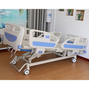 Manual five function hospital bed