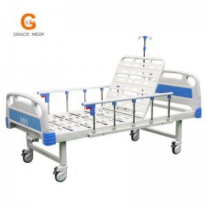 R02 blue bed headboard  hospital bed