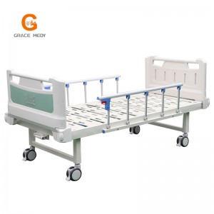 Manufacture Directly Supply Good Quality Adjustable Nursing one Crank Functions Manual Medical Hospital Bed Furniture