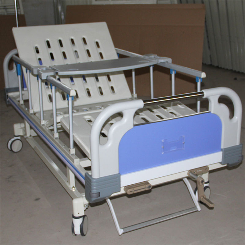 New Fashion Design for Patient Bedside Table - Two function hospital bed with 5 bars guardrails A03 – Webian