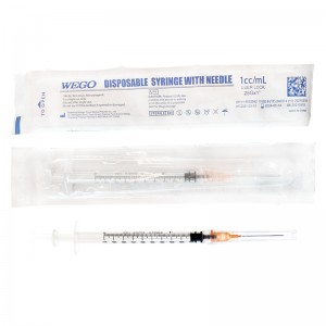 1ml 3ml Disposable Sterile Injection Plastic /pp Syringe Luer Lock/Slip Lock with Needle CE and ISO and FDA