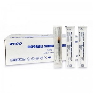 1ml 3ml Disposable Sterile Injection Plastic /pp Syringe Luer Lock/Slip Lock with Needle CE and ISO and FDA