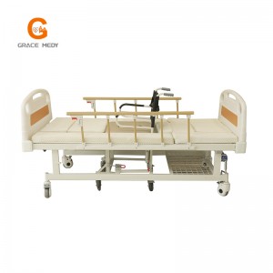 KTL001 Manual Wheelchair Bed with Toilet