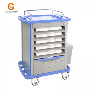 Hospital ABS medical cart clinical drug delivery cart