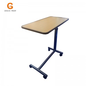 Hospital ABS/Wooden mobile overbed table