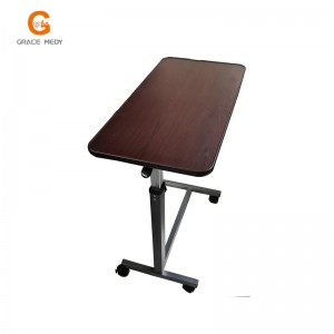 Hospital ABS/Wooden mobile overbed table