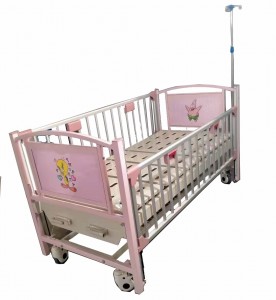 Children pink single function hospital bed B11-3