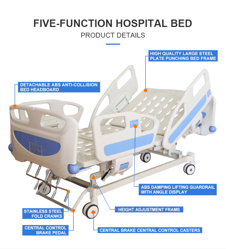 What types of medical beds are used in hospitals?