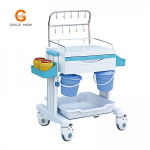 Hospital Equipment ABS Infusion Trolley with Drawer