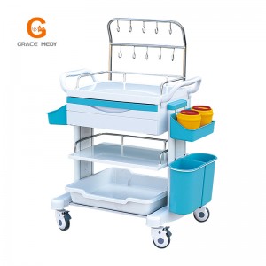 Hospital Equipment ABS Infusion Trolley with Drawer