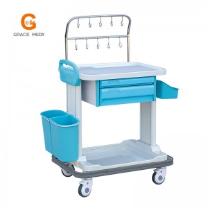 Hospital Equipment ABS Infusion Trolley with Drawer